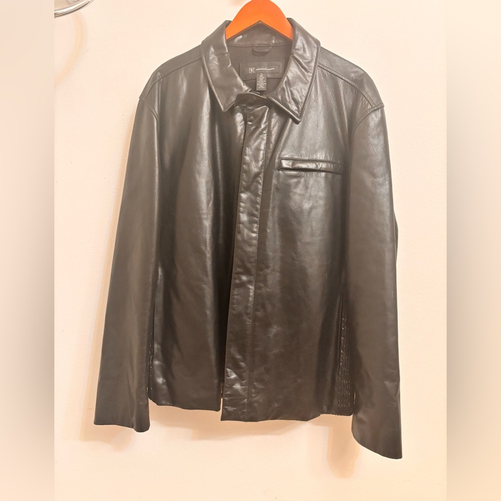 INC International Concepts Black Lightweight Jacket